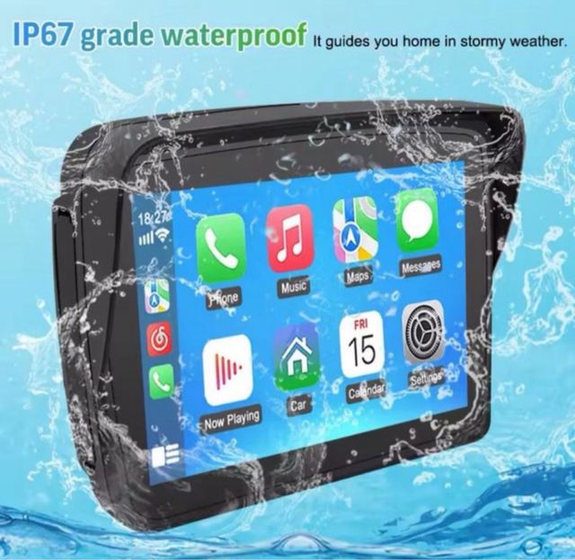 Schermo CarPlay/Android Auto Moto 5 IP67