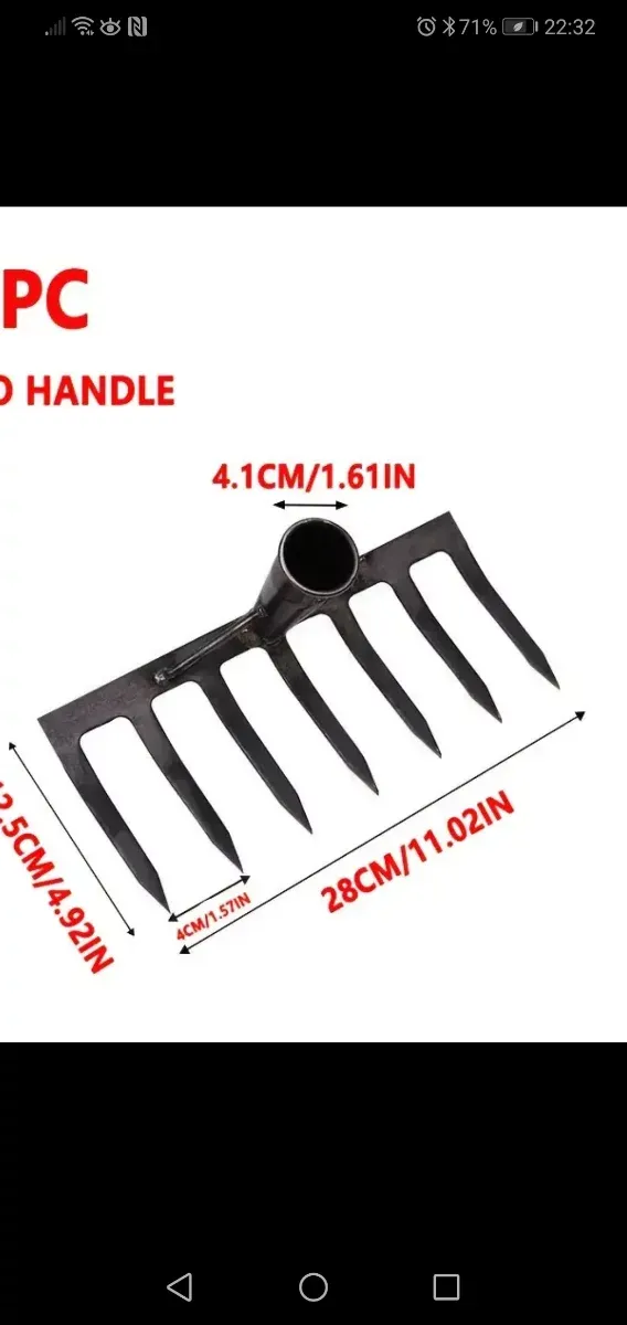 Attrezzatura per giardino e orto 4 pz