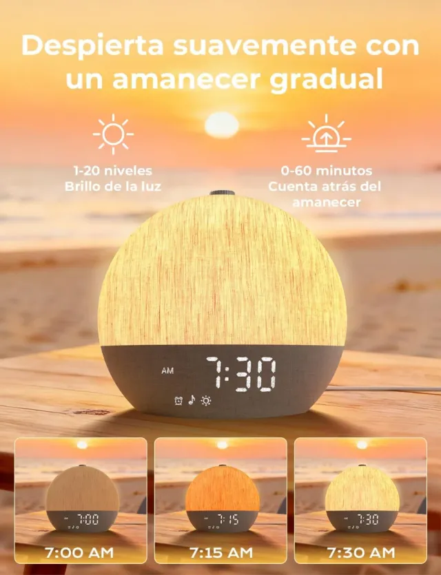 Despertador Liorque Amanecer Luz Natural