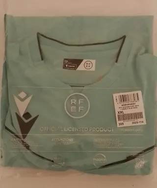 Camiseta Arbitro Macron XXL Roja y Turquesa NUEVAS