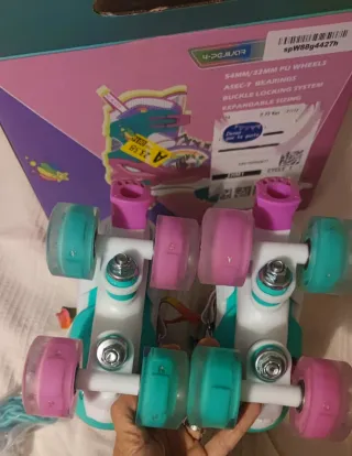 Patines Unicornio Talla 26-29 ruedas luminosas