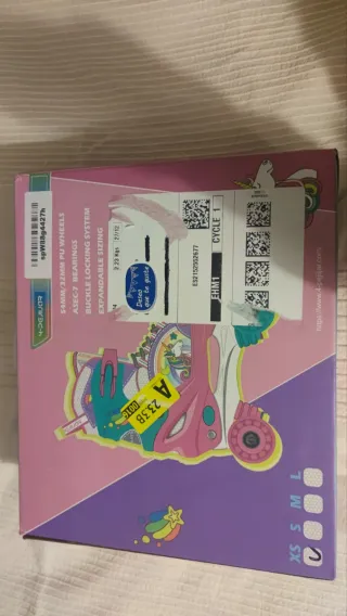 Patines Unicornio Talla 26-29 ruedas luminosas