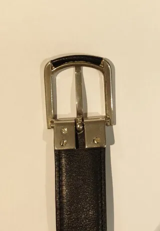 Cinturón de piel Olimpo negro para niño