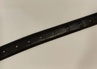 Cinturón de piel Olimpo negro para niño