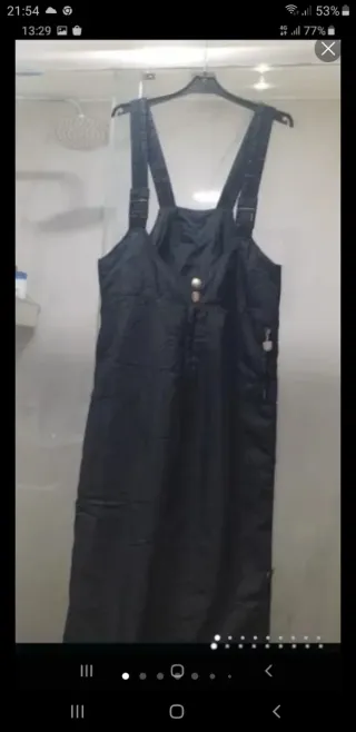 Pantalón de nieve negro + polar.talla L - XL.