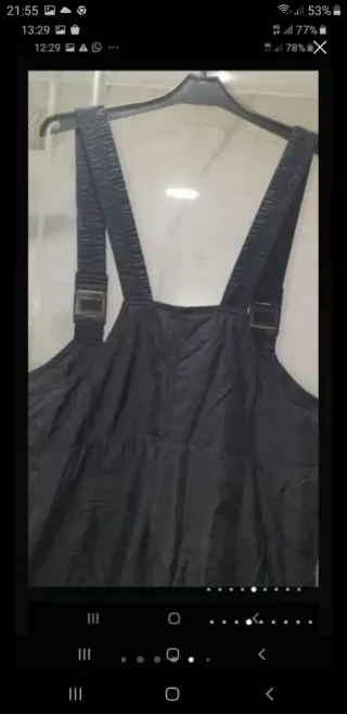 Pantalón de nieve negro + polar.talla L - XL.