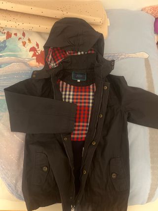 Abrigo niño Jacadi azul oscuro talla 12 años