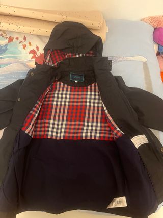 Abrigo niño Jacadi azul oscuro talla 12 años