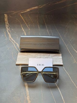 Gafas Christian Dior Negras y Doradas