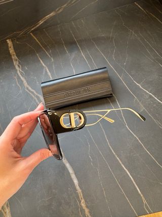 Gafas Christian Dior Negras y Doradas