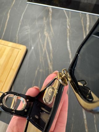 Gafas Christian Dior Negras y Doradas