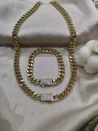 Cubana oro 14k laminado