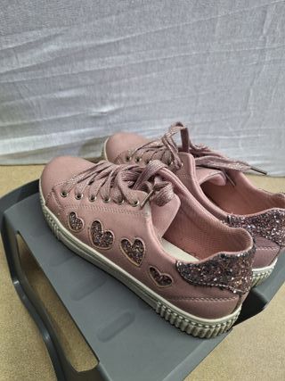 Scarpe rosa con dettagli Paillettes n. 35