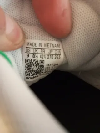 Zapatillas Adidas Hombre Blancas y Verdes