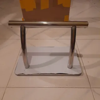 Poggiapiedi per sedia parrucchiere acciaio inox