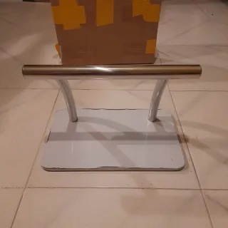 Poggiapiedi per sedia parrucchiere acciaio inox