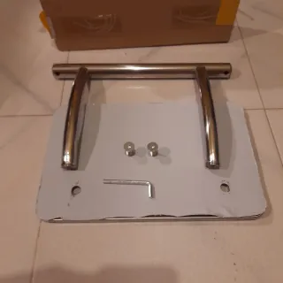 Poggiapiedi per sedia parrucchiere acciaio inox