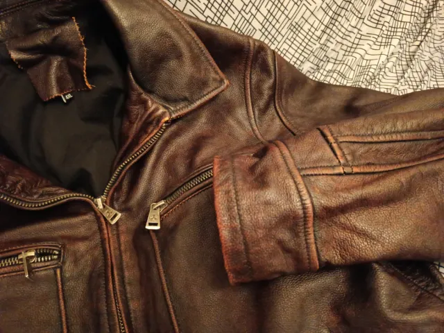 Chaqueta de cuero M/L