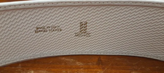 Cintura Lancetti bianca con fibbia dorata