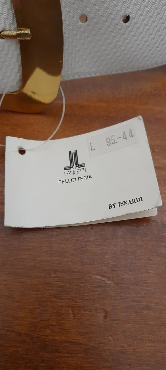 Cintura Lancetti bianca con fibbia dorata