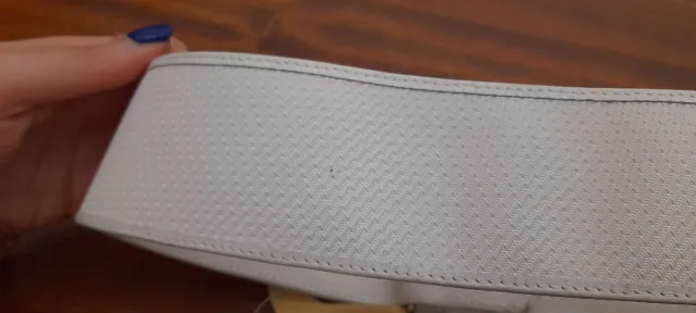 Cintura Lancetti bianca con fibbia dorata