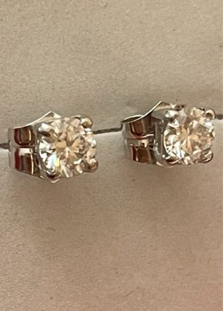 Pendientes Oro 18k Diamantes 1.28 Ct SI1/E
