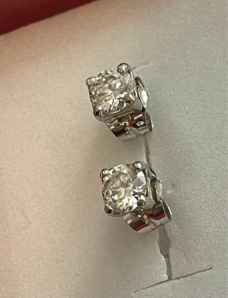 Pendientes Oro 18k Diamantes 1.28 Ct SI1/E