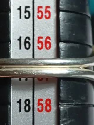 Anillo Plata Ley Labradorita natural sin pulir