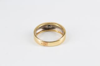 Solitario De Oro Combinado De 18K Con Diamantes.. Ref: 026-01-01024