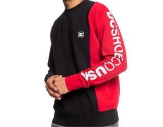 Sudadera DC Shoes Negra y Roja Talla XS