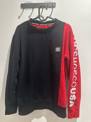 Sudadera DC Shoes Negra y Roja Talla XS