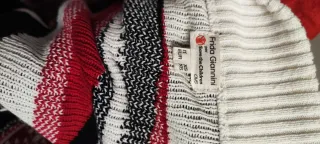 Maglione natalizio rosso e bianco