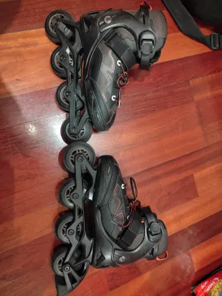 Patines en línea Oxelo Negro/Naranja Talla 32-35