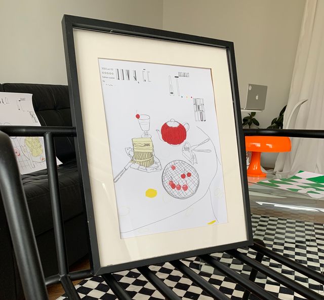 Póster de arte unico/creada por artista/40x29