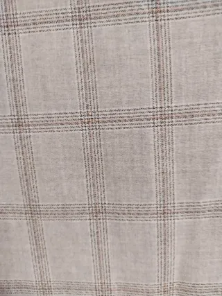 Pantalón de vestir cuadros gris