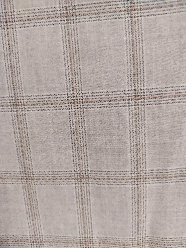 Pantalón de vestir cuadros gris