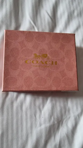 Monedero Coach Marrón y Rosa Mujer