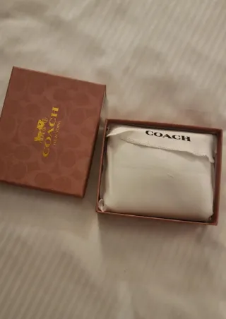 Monedero Coach Marrón y Rosa Mujer