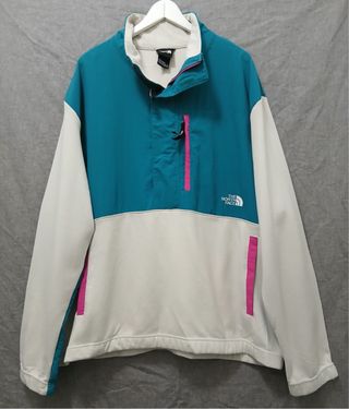 the north face pile zip size XXL white