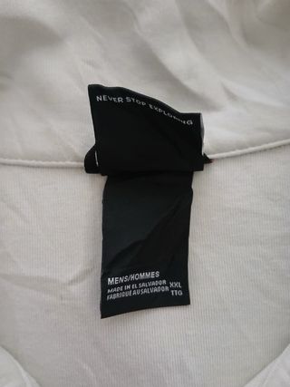 the north face pile zip size XXL white