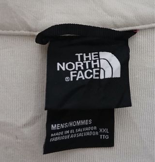 the north face pile zip size XXL white