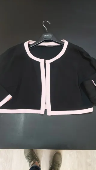 Giacca Gieffe Nera e Rosa Taglia 48