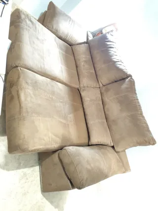 Sofá chaise longue beige 2.25m