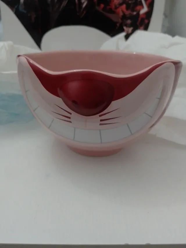 Tazón Rosa Sonrisa Gato