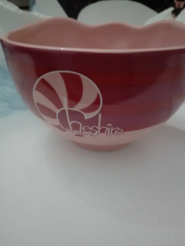 Tazón Rosa Sonrisa Gato