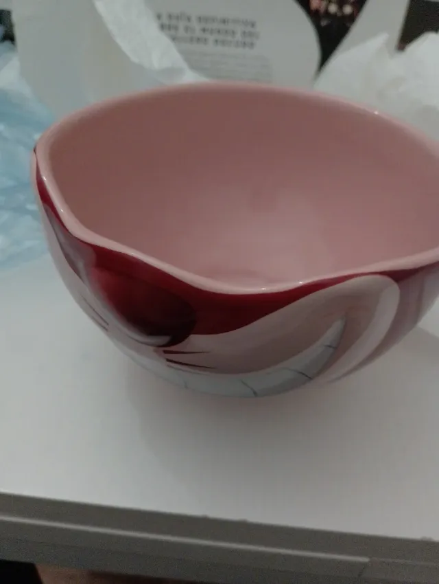 Tazón Rosa Sonrisa Gato