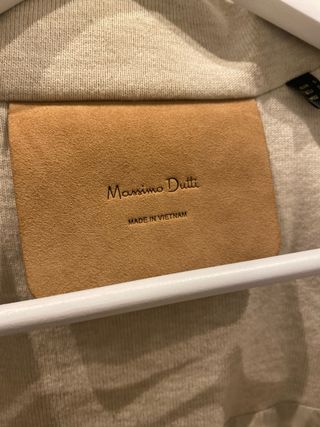 Chaleco Massimo Dutti Beige Mujer