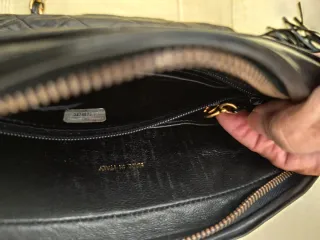 Bolso Chanel Piel Negro Cadena Dorada