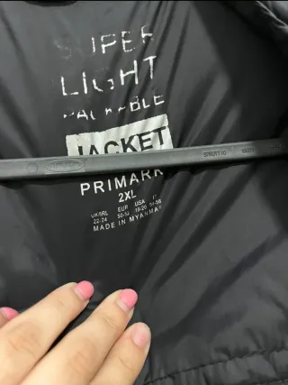 Abrigo Negro Ligero Primark