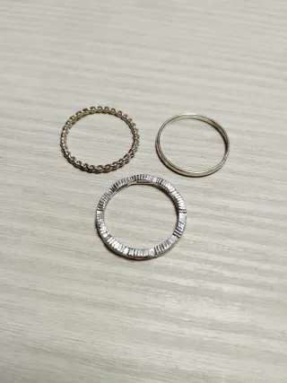 Lote de Anillos plateados